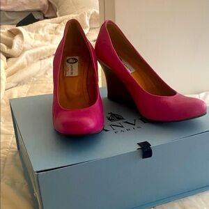 Lanvin Pink Wedge Shoes